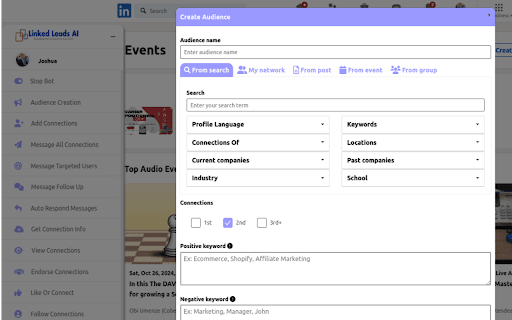 Linked Leads AI - Linked Leads AI automates LinkedIn tasks for growth, sales, outreach, and lead generation. homepage screenshot