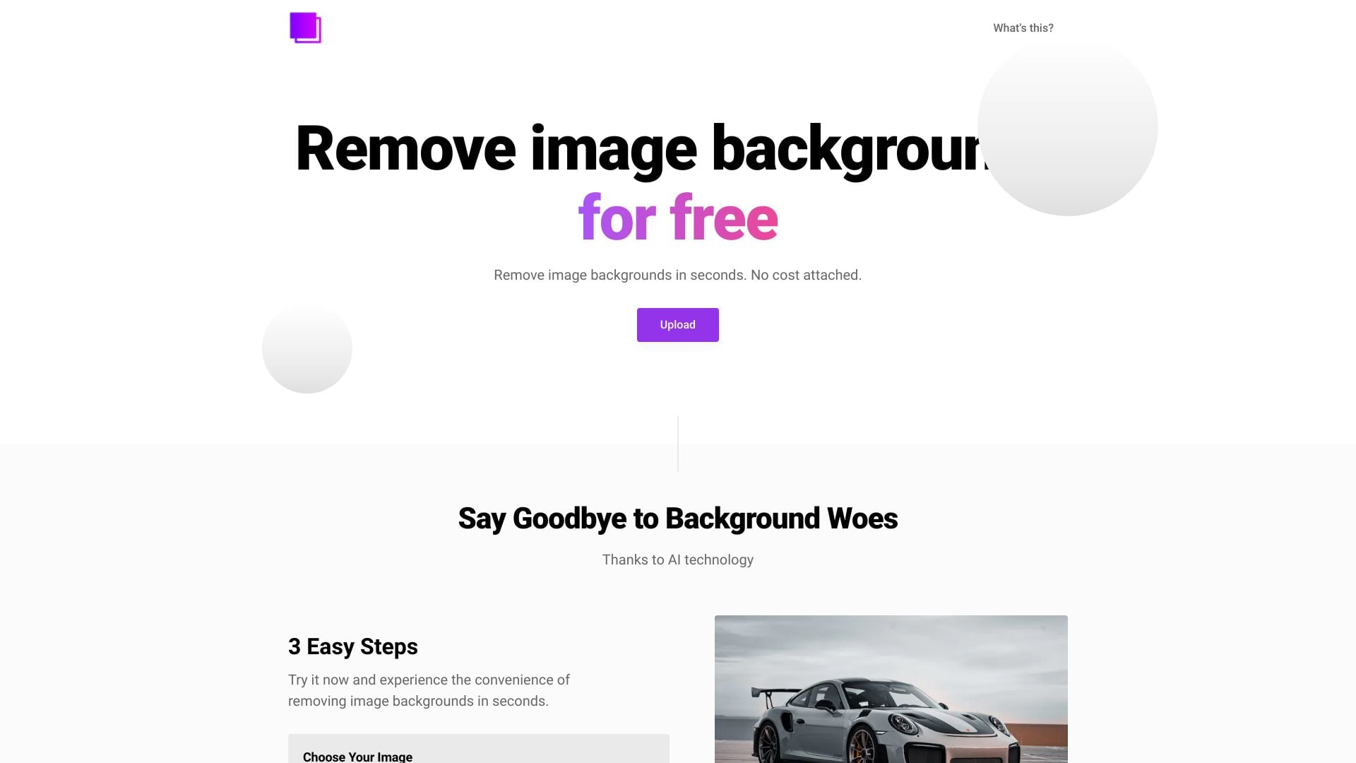 removebg.dev - Free AI-powered tool to remove image backgrounds in seconds. homepage screenshot