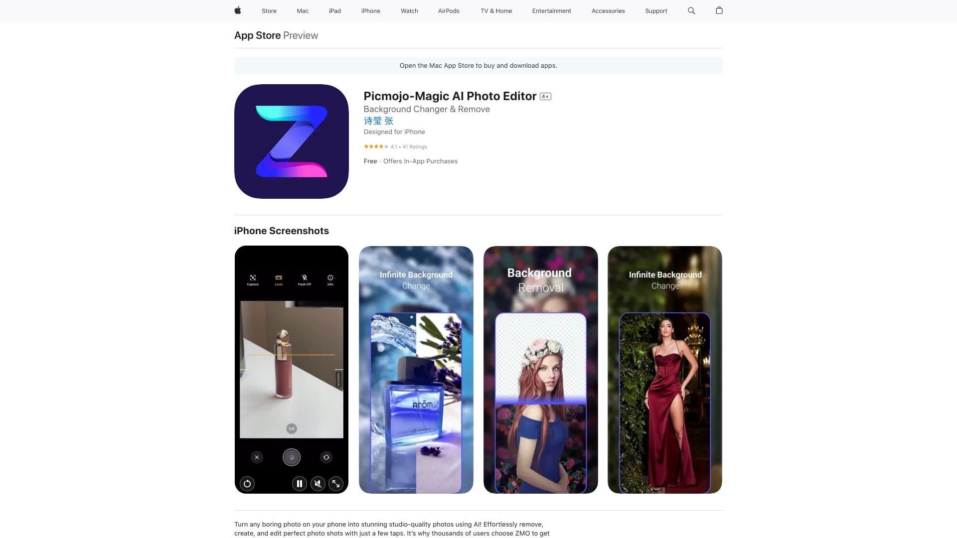 Picmojo - AI photo editor for professional headshots and product images. homepage screenshot
