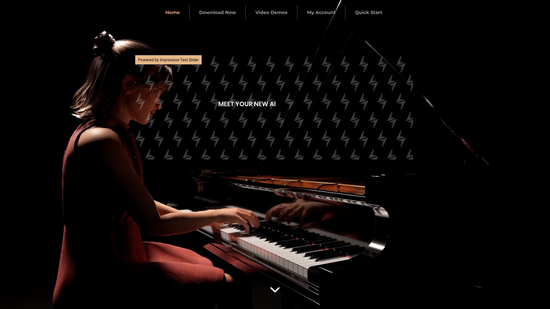 Concert Creator - AI-powered software to create piano animations and music lessons from audio recordings. homepage screenshot