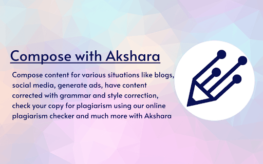Akshara AI - Akshara is an AI platform simplifying content creation for businesses. homepage screenshot
