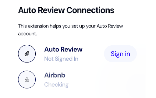 Auto Review Connector - Connects to Airbnb and automatically sends AI-generated reviews to guests. homepage screenshot