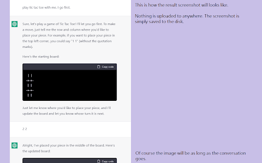 ChatGPT Screenshot Ex - A tool to capture, edit, and share ChatGPT conversations easily. homepage screenshot
