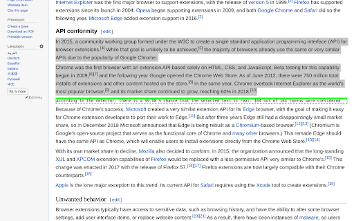 GPTrue or False - Browser extension to detect GPT-2 generated text. homepage screenshot