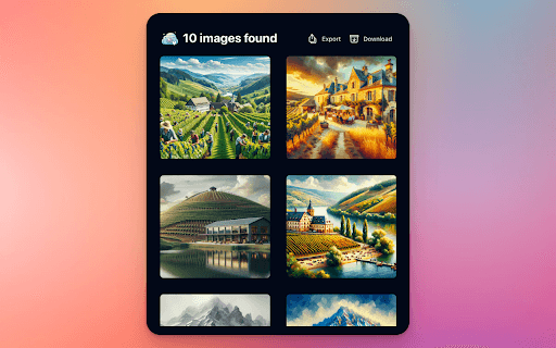 ChatGPT Images Exporter - Extension to save and organize DALL·E 3 artwork with export options. homepage screenshot