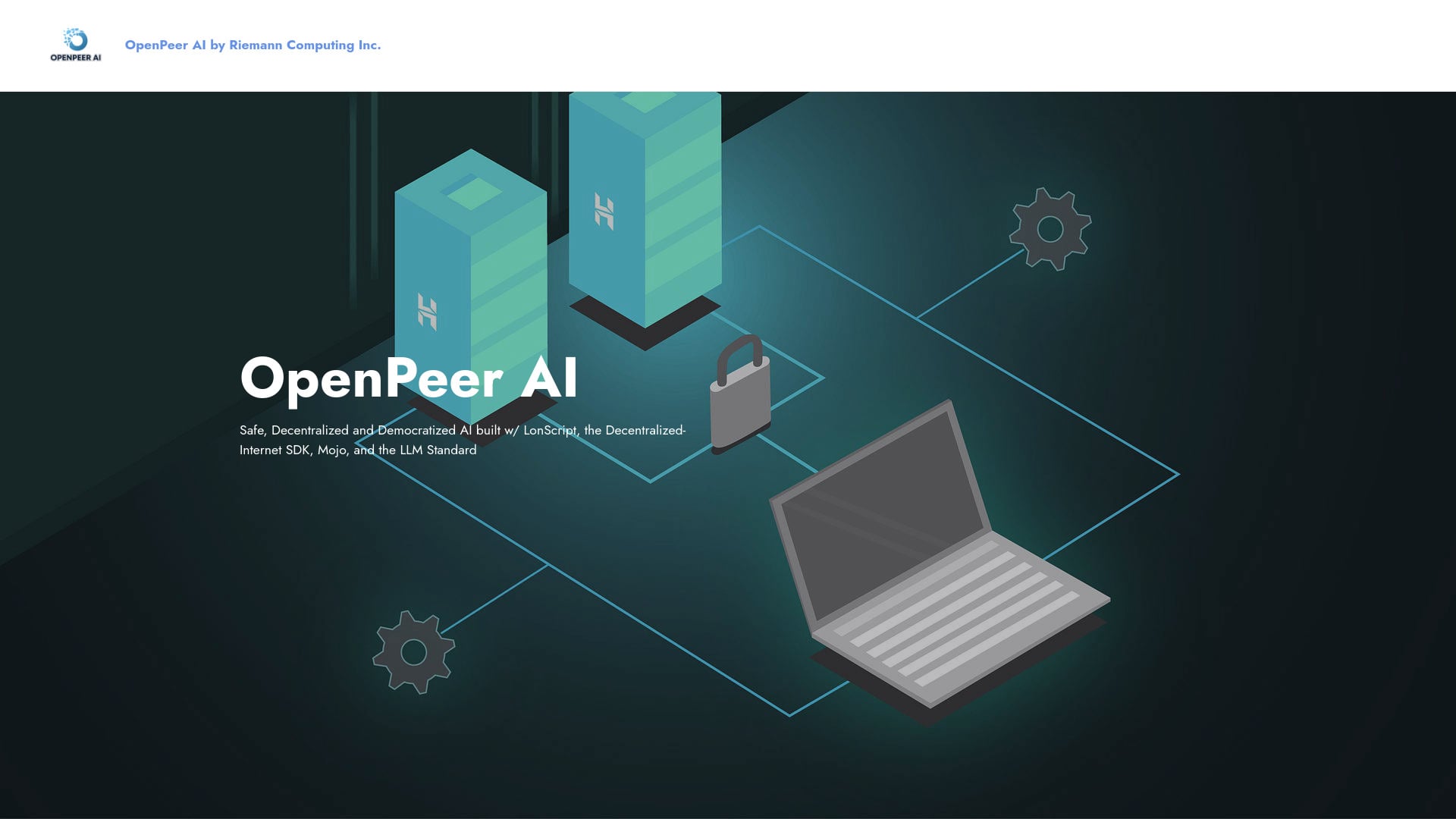 OpenPeer AI Pre-Launch - Decentralized AI platform for scalable and accurate AI solutions. homepage screenshot